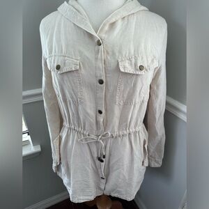 Style & Co. Linen Jacket Safari Jacket